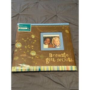 K&Company Post Bound Album 12x12 Brownie Girl Scouts 10 White Pages Inside